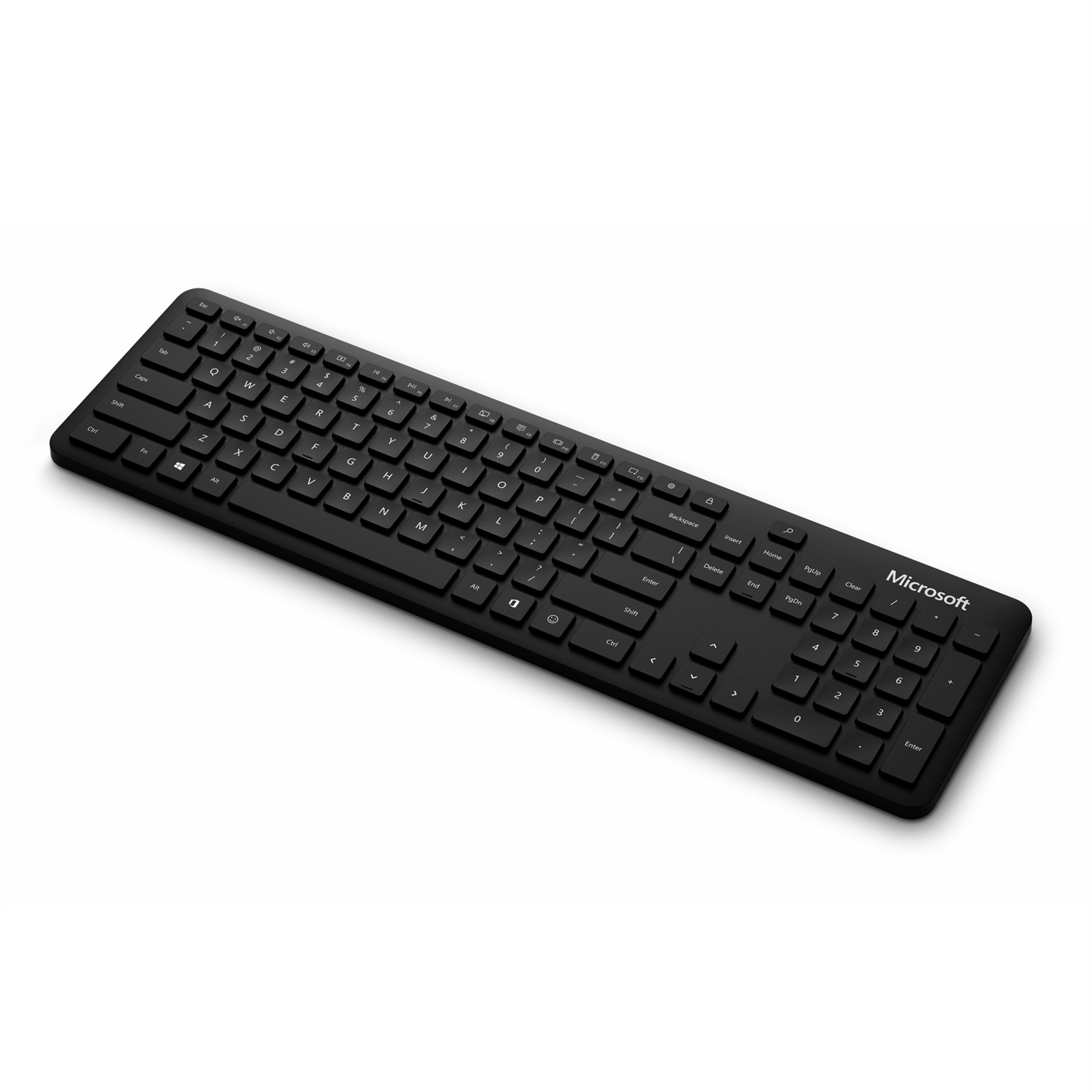 Microsoft Tastiera Bluetooth Full-size Nero - Design Moderno con Tasti Dedicati Office 365