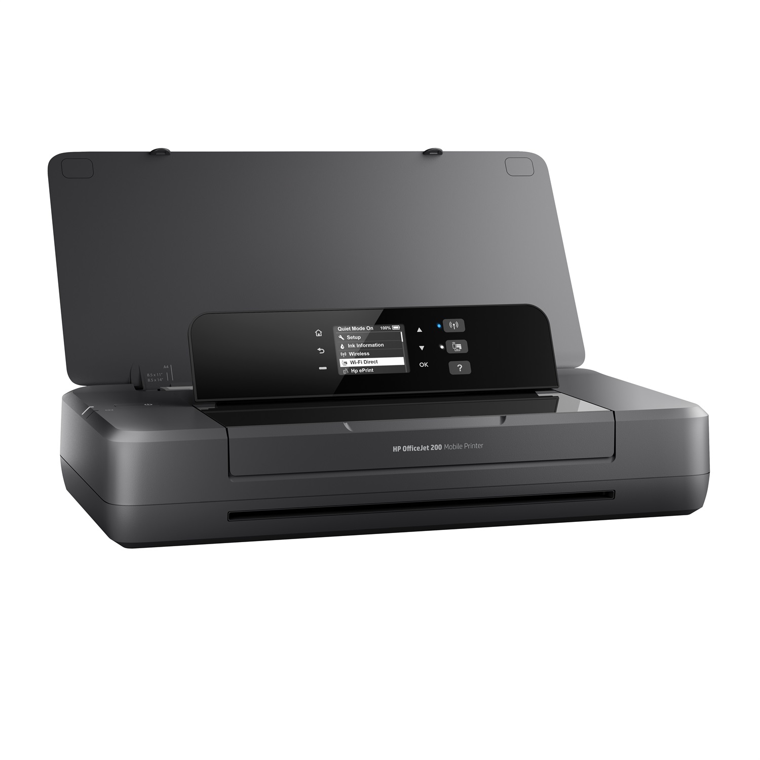 HP Officejet 200 - Stampante portatile Inkjet A4 a colori, 4800 x 1200 DPI, Wi-Fi e USB, fino a 10 ppm (B/N) e 7 ppm (Colore), con batteria