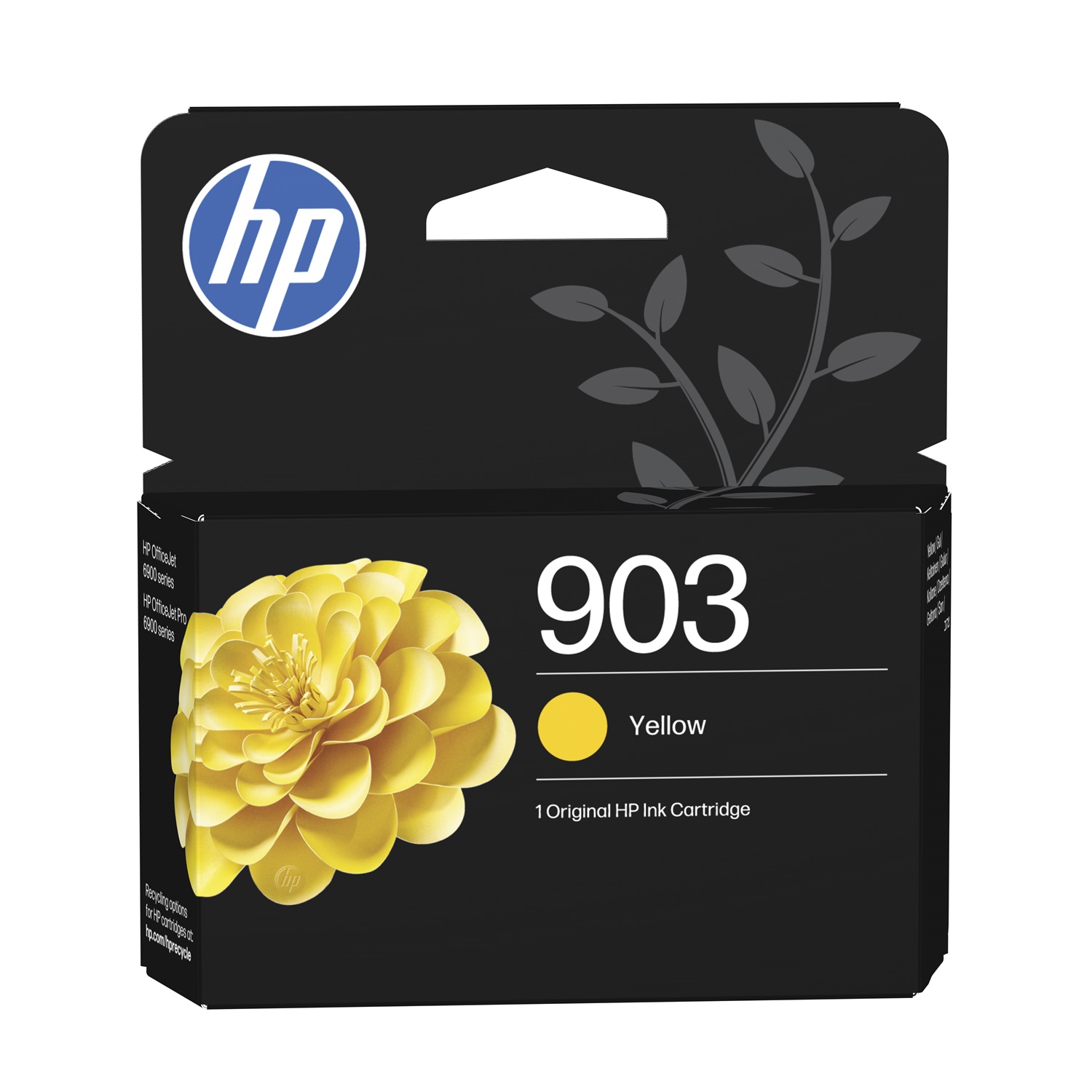 HP Cartuccia di inchiostro giallo originale 903 - Resa standard, Inchiostro a base di pigmento, Compatibile con HP OfficeJet 6950, 6950 AiO, PRO 6960, 6970, 6970 AiO, Durata 315 pagine