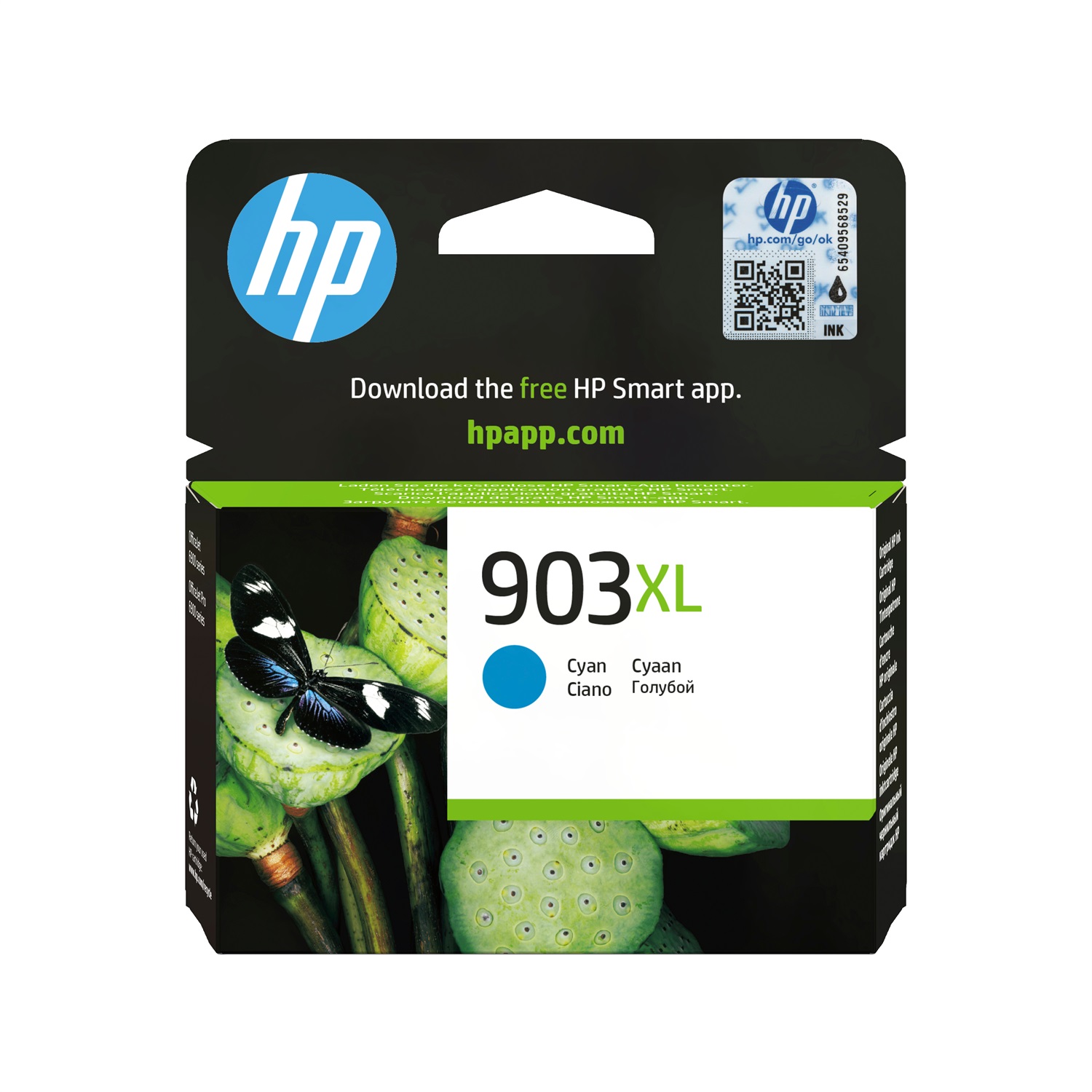 HP Cartuccia di inchiostro ciano originale ad alta capacità 903XL - T6M03AE, 9,5 ml, Resa elevata fino a 825 pagine, Inchiostro a base di pigmento