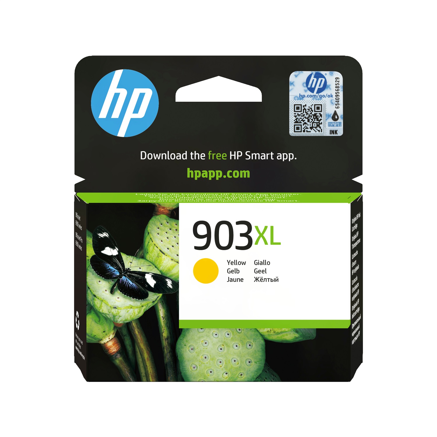 HP Cartuccia di inchiostro giallo originale ad alta capacità 903XL - 9,5 ml, 825 pagine, compatibile con OfficeJet Pro 6860/6950/6960/6970