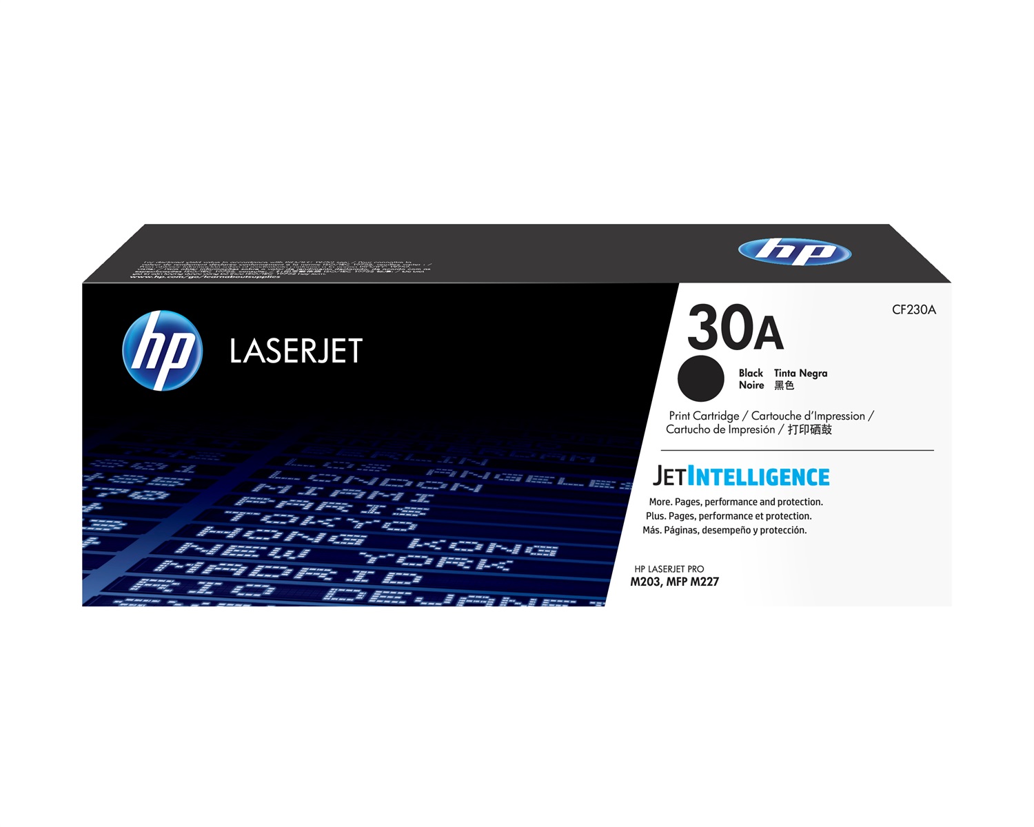 HP Cartuccia toner nero originale CF230A 30A - 1600 pagine per LaserJet Pro M203 e MFP M227
