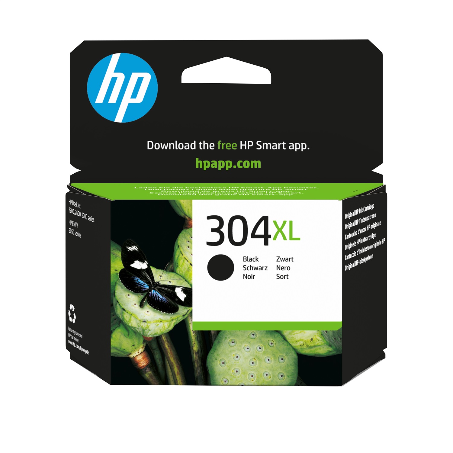 HP Cartuccia inchiostro originale nero 304XL - Alta Capacità, Inchiostro a base di pigmento, 5,5 ml, Resa fino a 300 pagine