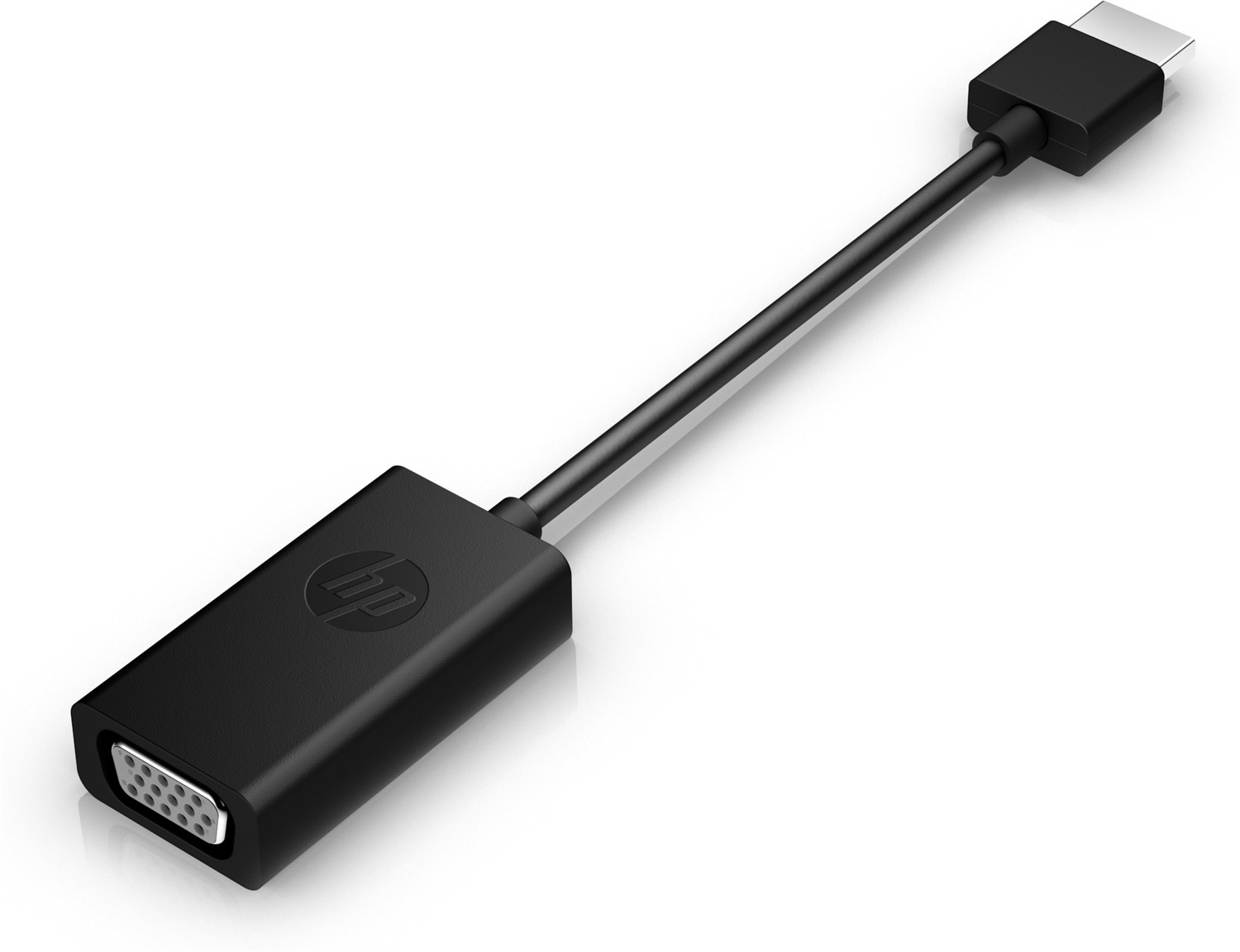 HP Adattatore HDMI a VGA X1B84AA - Maschio a Femmina, Nero, Compatibile con PC Ultrabook e Notebook