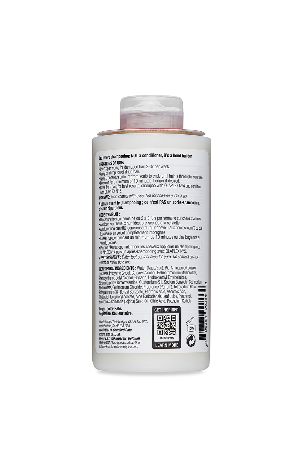 Olaplex N°3 Hair Perfector 250 ml - Trattamento pre-shampoo per riparare e rinforzare i capelli danneggiati