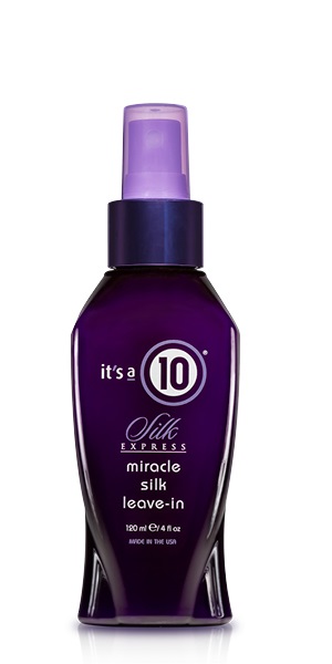 It's a 10 Silk Express Miracle Silk Leave-In Balsamo per capelli 120 ml - Trattamento senza risciacquo, riduce l'effetto crespo e migliora la setosità