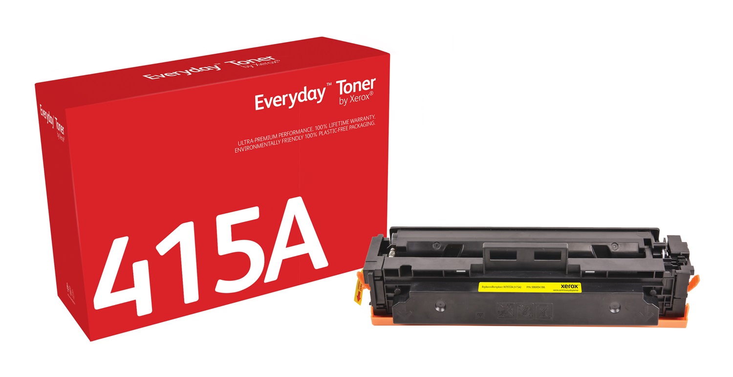 Xerox Everyday Toner Giallo Compatibile con HP 415A (W2032A) - Capacità Standard, 2100 Pagine, 1 pz