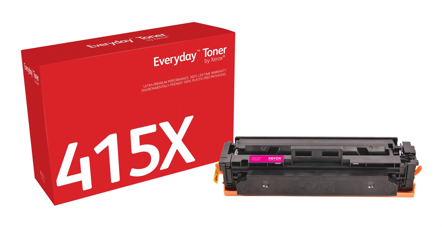 Xerox Everyday Toner Magenta compatibile con HP 415X (W2033X), Alta Capacità 6000 Pagine, Garanzia a Vita