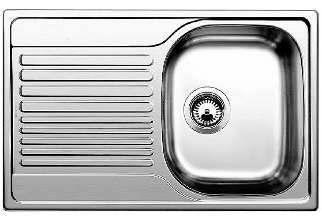 Blanco Tipo 45 S Compact Lavello Incasso 78x50 cm in Acciaio Inox 18/10 con Gocciolatoio Sinistro