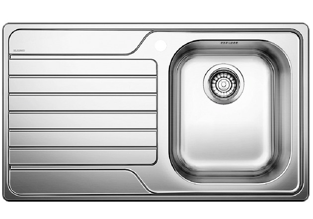 BLANCO Dinas 45 S Lavello da Incasso 1 Vasca con Gocciolatoio Sinistro in Acciaio Inox 86 x 50 cm