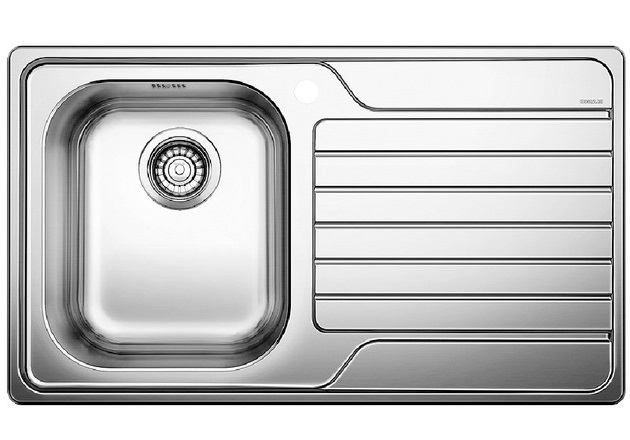 BLANCO Dinas 45 S Lavello Incasso 86 x 50 cm in Acciaio Inox 18/10 con Gocciolatoio Destro