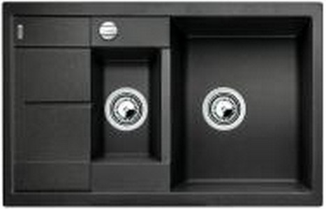 Blanco Metra 6 S Compact Lavello Incasso 78x50 cm Antracite in Silgranit® - 1 Vasca Vaschetta Gocciolatoio Reversibile