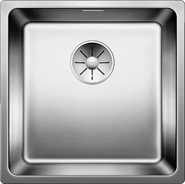 BLANCO ANDANO 400-IF Lavello ad incasso Quadrato 44x44 cm in Acciaio Inox con 1 Vasca e Accessori Inclusi