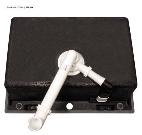 Blanco Pleon 8 Lavello Incasso in SILGRANIT® PuraDur® Caffè - 70 x 51 cm con Piletta e Sifone