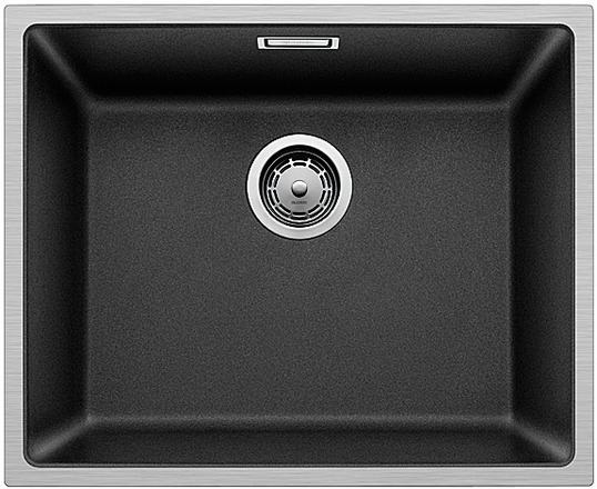BLANCO SUBLINE 500-IF SteelFrame Lavello Monovasca Antracite 54.3x44.3 cm in Silgranit e Acciaio Inox - Installazione Sopratop/Filotop