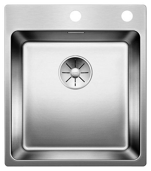 BLANCO ANDANO 400-IF/A Lavello Monovasca Sopratop 44 x 50 cm in Acciaio Inox con Piletta InFino e Sifone