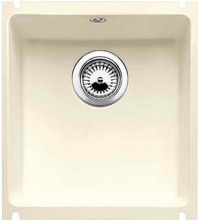 BLANCO SUBLINE 375-U Lavello Sottotop in Ceramica Porcellanata PuraPlus® - Magnolia - Dimensioni 414 x 456 mm - Profondità Vasca 185 mm - Base 60 cm