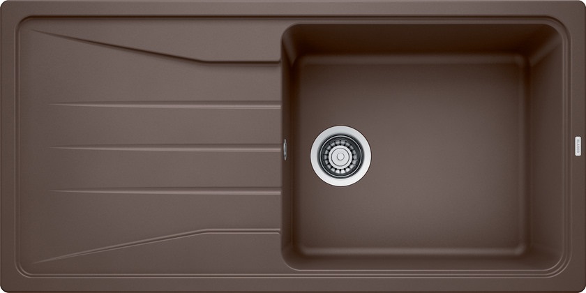 Blanco SONA XL 6 S Lavello Incasso 100x50 cm in Silgranit Caffè con Gocciolatoio Reversibile