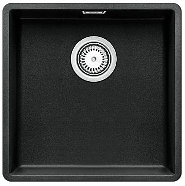 BLANCO SUBLINE 400-F Lavello Filotop 43 x 43 cm in Silgranit® Antracite con Piletta 3½