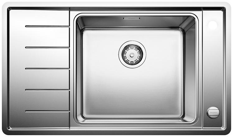 BLANCO ANDANO XL 6 S-IF Compact Lavello Inox 86x50 cm con Gocciolatoio Sinistro, Piletta da 3½