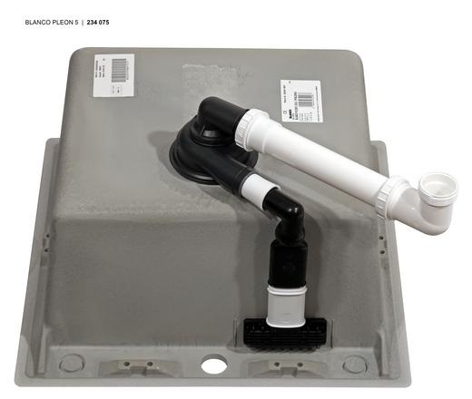 BLANCO PLEON 5 Lavello Monovasca Tartufo in Silgranit PuraDur - Dimensioni 515 x 510 mm, Profondità Vasca 220 mm, Base Sottolavello 50 cm