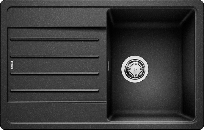 BLANCO LEGRA 45 S Lavello Incasso 78 x 50 cm Antracite in SILGRANIT® PuraDur® con Gocciolatoio Reversibile