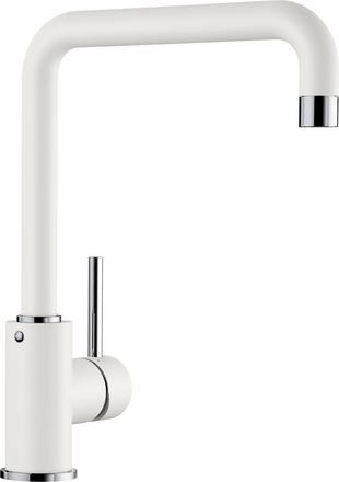 BLANCO MILI Miscelatore Cucina Monocomando Bianco con Canna Alta Girevole in Silgranit