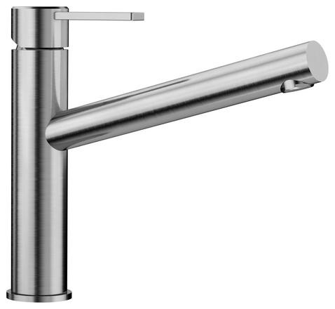 BLANCO AMBIS Miscelatore Cucina Monocomando in Acciaio Massiccio Spazzolato - Canna Girevole 360°, Cartuccia in Ceramica, Codice 1523118