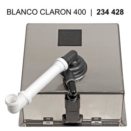 BLANCO CLARON 400-IF Lavello Filotop 44x44 cm in Acciaio Inox Durinox con Piletta e Sifone