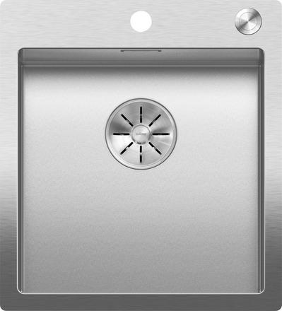 BLANCO CLARON 400-IF/A Lavello Monovasca in Acciaio Inox Durinox - 46 x 51 cm - Filotop/Sopratop
