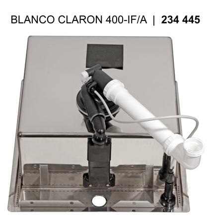 BLANCO CLARON 400-IF/A Lavello Monovasca in Acciaio Inox Durinox - 46 x 51 cm - Filotop/Sopratop