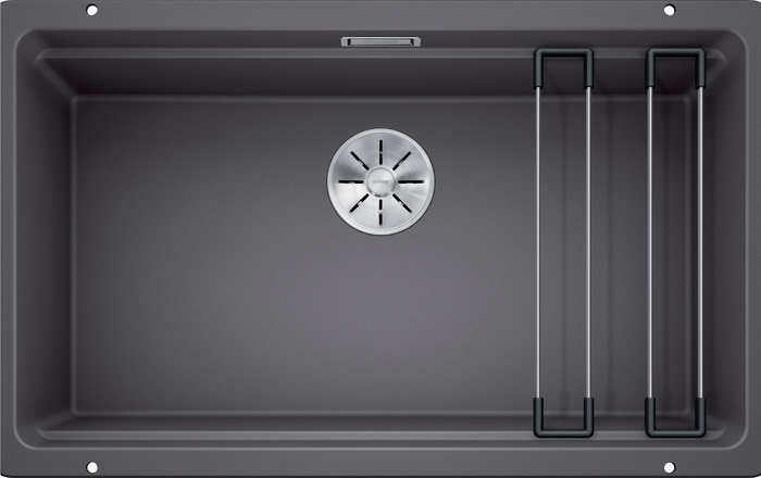 Blanco Etagon 700-U Lavello Sottotop 1 Vasca in Silgranit® PuraDur® Grigio Roccia 73x46 cm - Profondità Vasca 200 mm