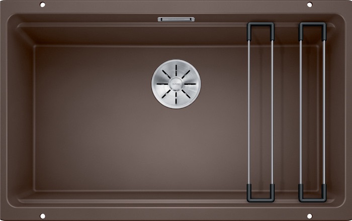 Blanco Etagon 700-U Lavello Sottotop 1 Vasca 73 x 46 cm in Silgranit® Caffè