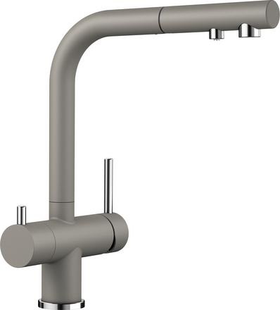 Blanco FONTAS-S II Miscelatore Cucina a Tre Vie Tartufo con Doccetta Estraibile e Canna Girevole