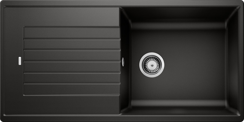 Blanco ZIA XL 6 S Lavello Nero in Silgranit con Gocciolatoio Reversibile 100x50 cm