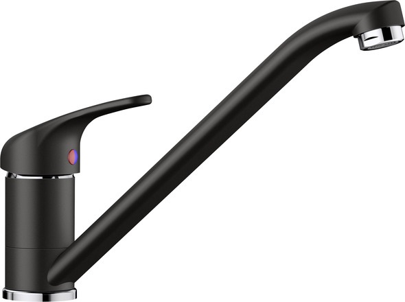 BLANCO DARAS Miscelatore Monocomando da Cucina in Silgranit® Nero - Girevole 360°, Cartuccia in Ceramica