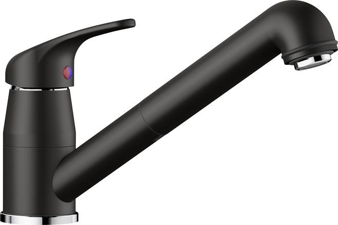BLANCO DARAS-S Miscelatore da Cucina Nero con Doccetta Estraibile e Girevole fino a 90°