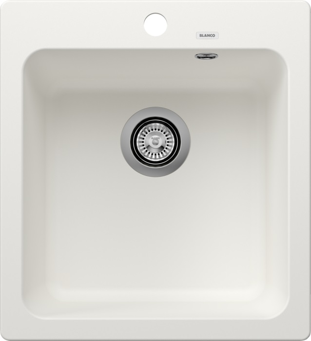 Blanco NAYA 45 Lavello Sopratop 1 Vasca in Silgranit Bianco - Dimensioni 46.5x51 cm, Intaglio 45x49 cm, Profondità 220 mm