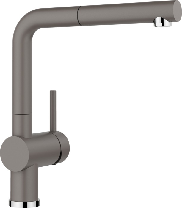 Blanco Linus-S Miscelatore Monocomando con Doccetta Estraibile - Grigio Vulcano