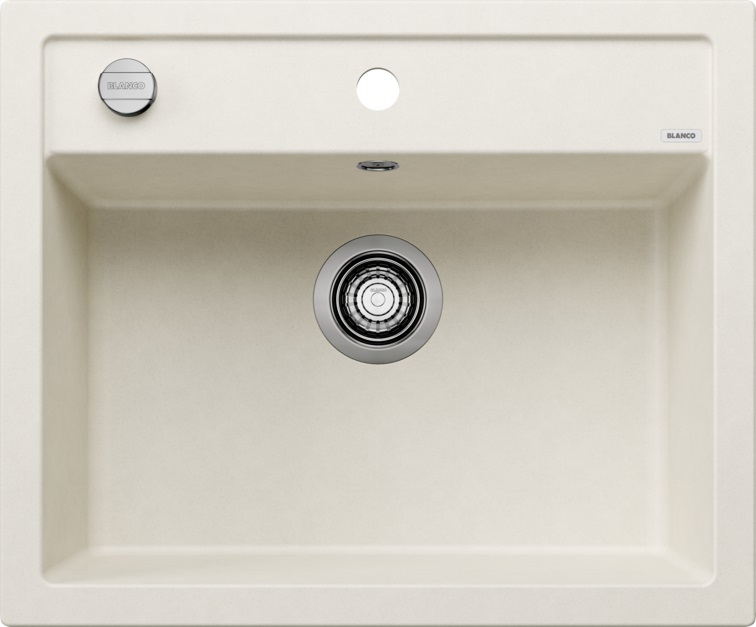 Blanco DALAGO 6 Lavello Sopratop 1 Vasca 61.5x51 cm Soft White in Silgranit®