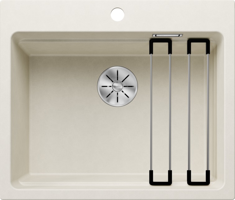 BLANCO ETAGON 6 Lavello Sopratop 60x51 cm in Silgranit Soft White con Set Stainless Steel