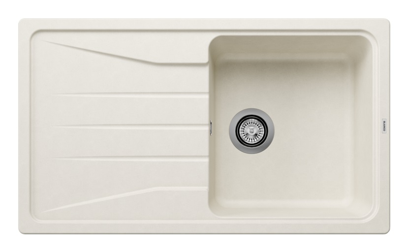 Blanco SONA 5 S Lavello Sopratop 86x50 cm 1 Vasca Reversibile in Silgranit Soft White