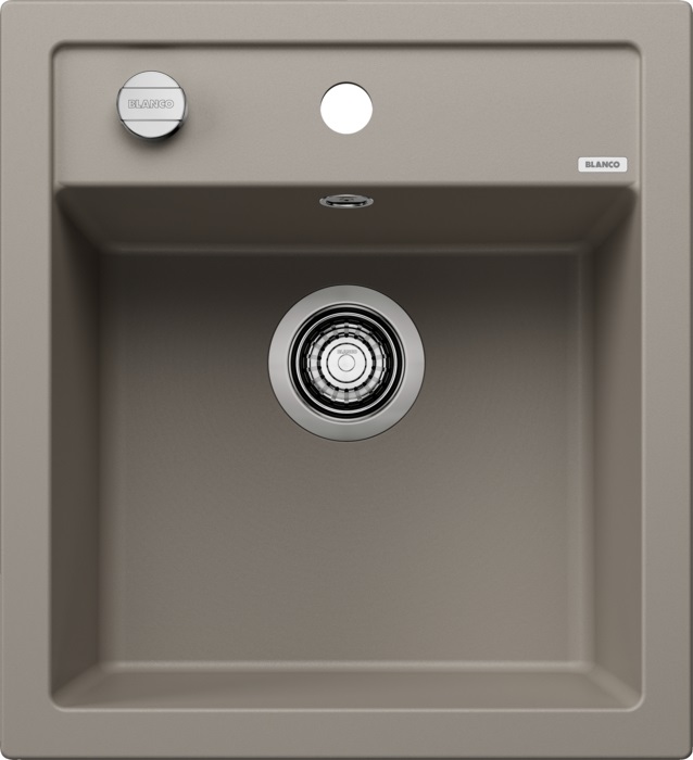 Blanco DALAGO 45 Lavello 1 Vasca Sopratop in Silgranit Grigio Vulcano 46.5x51 cm