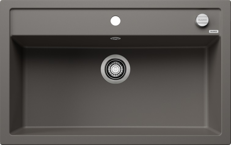 Blanco DALAGO 8 Lavello Sopratop 1 Vasca 81.5x51 cm Grigio Vulcano in Silgranit