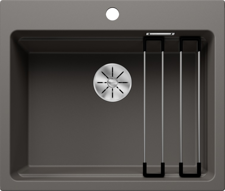 BLANCO ETAGON 6 Lavello 1 Vasca Sopratop 60x51 cm Grigio Vulcano in Silgranit
