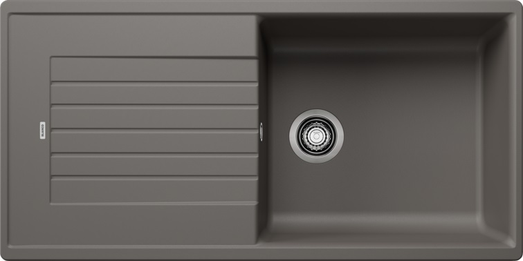 Blanco Zia XL 6 S Lavello ad Incasso 100x50 cm con Gocciolatoio Reversibile in Silgranit Grigio Vulcano