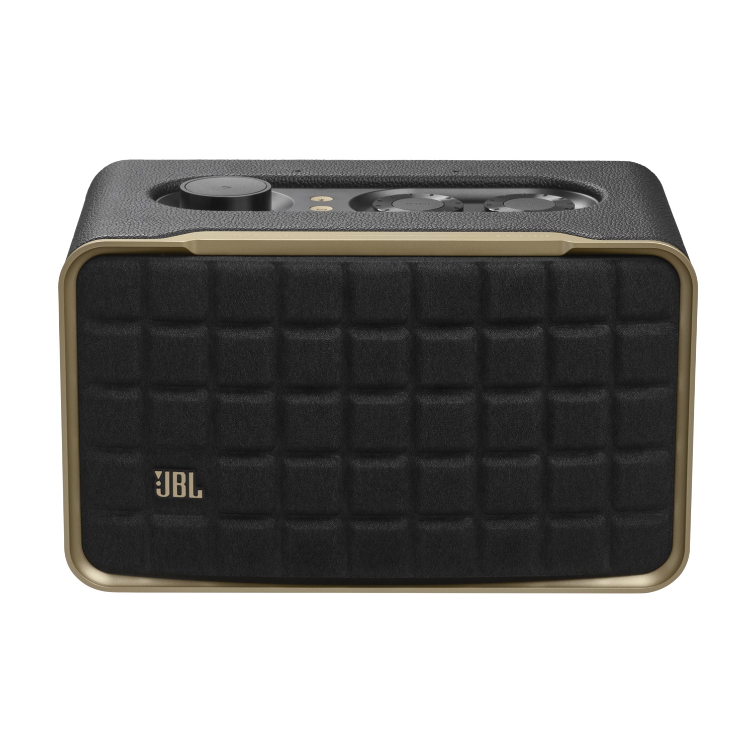 JBL Authentics 200 - Altoparlante Bluetooth Smart Home Speaker Nero, Design Retrò Anni '70, 90W, Wi-Fi, Assistente Vocale, AirPlay