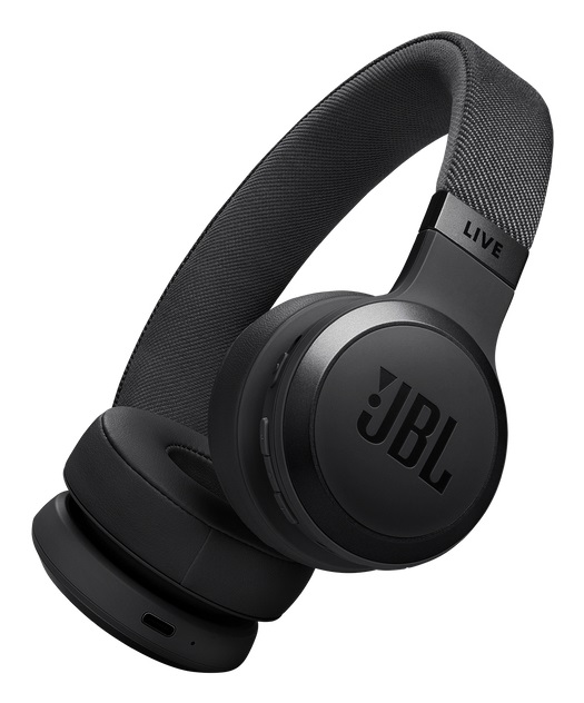 JBL Live 670NC Cuffie On-Ear Wireless Bluetooth con Cancellazione Adattiva del Rumore, Autonomia Fino a 65 Ore, Nero