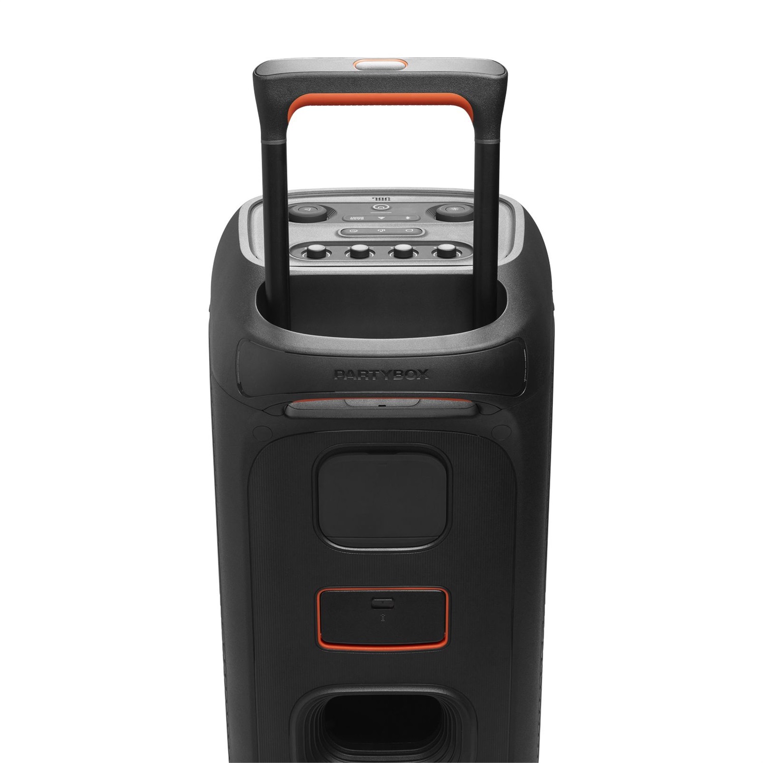 JBL PartyBox Stage 320 Altoparlante da festa Nero 240 W, Bluetooth, Impermeabile IPX4, Effetti di Luce, 18 Ore di Autonomia