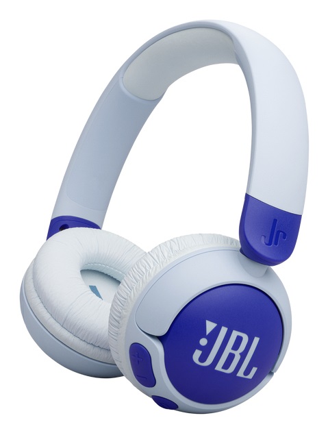 JBL Junior 320BT Cuffie On-Ear Bluetooth Wireless per Bambini con Microfono, 50 Ore di Autonomia, Safe Sound, Limitatore del Volume, Facili Controlli, Pieghevoli, Blu